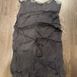 Comptoir Des Cotonniers Black Lace Detail Dress